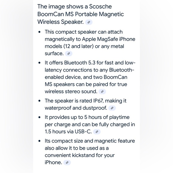 Scosche BoomCAN small wired black speaker - Picture 2 of 7